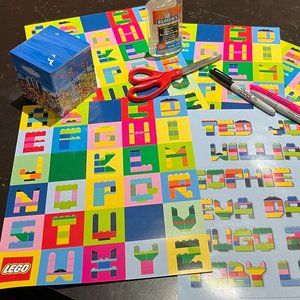 Lego Alphabet (Name) Craft Sheet